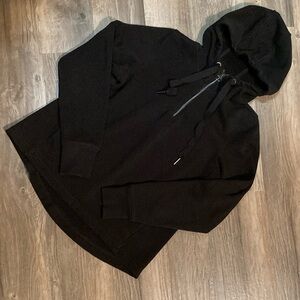 Athleta Black 1/4 Zip Hoodie